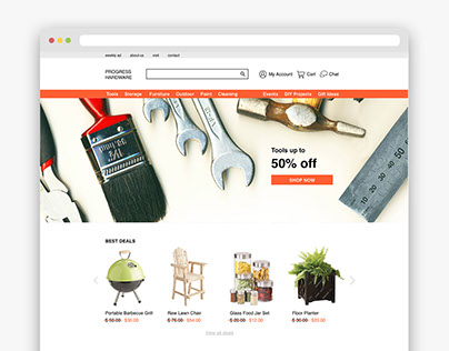 Hardware E-commerce Website Redesign