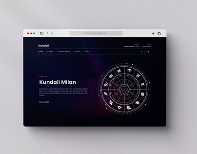 Project thumbnail - Astrology landing page design