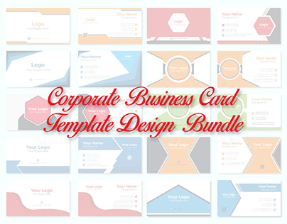 Corporate Business Card Template Design Bundle