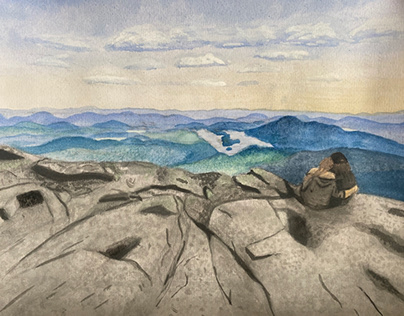 Whiteface Mountain - Watercolor