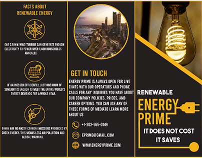 Alternative Energy Trifold Brochure