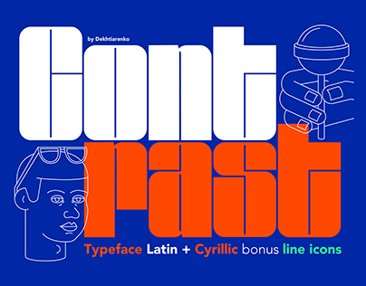 CONTRAST Typeface Latin+Cyrillic
