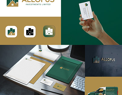 Brand identity design for Allofus Investments limited.