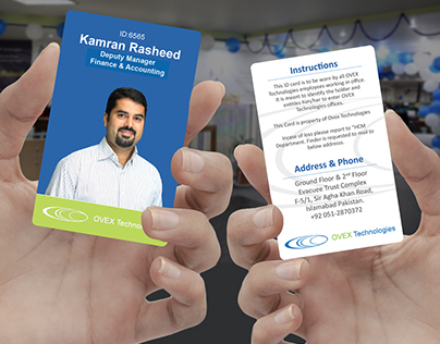 Employee ID Card Revamp | Ovex Technologies Pakistan