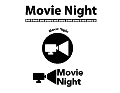 Internship: "Movie Night" Logo Sketches
