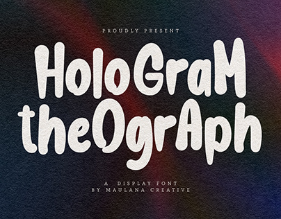 Hologram Theograph Display Font