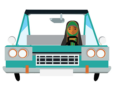 Arab Women Driving - Stop Motion Project
