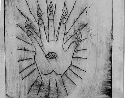 Spiritualism Hand Print