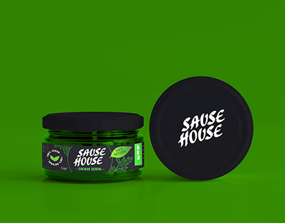 SAUSE HOUSE logo & packaging
