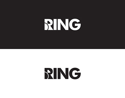 Ring negative space logo