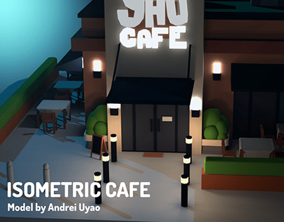 YAO Cafe || 3D Isometric Art
