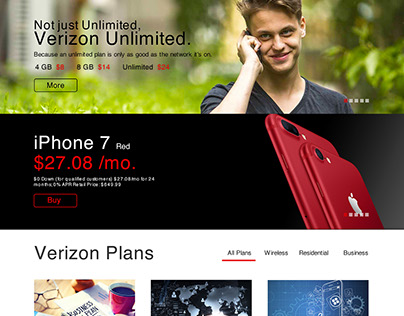 Verizon Website - Redesign
