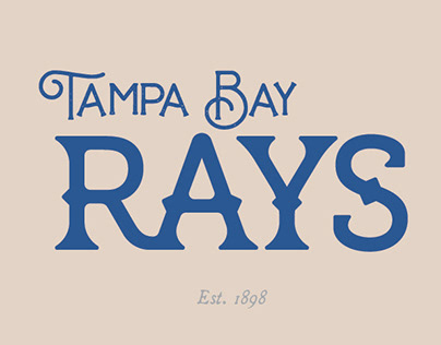 Tampa Bay Rays retro rebrand concept