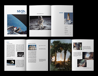 NASA Brochure Design for Typesetting Practice