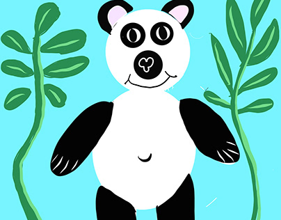 Panda Digital Drawing