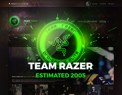 Team Razer eSports Gaming Template