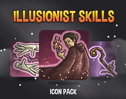 Illusionist Skills Vector Icon Pack