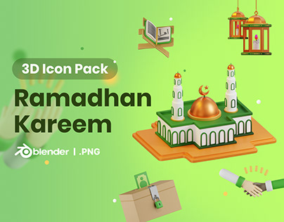 3D Ramadhan Kareem Icon Pack