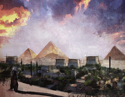 Pyramids of Giza Concept Art