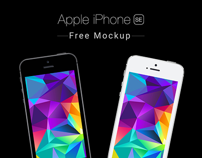 Apple iPhone SE Free Mockup PSD