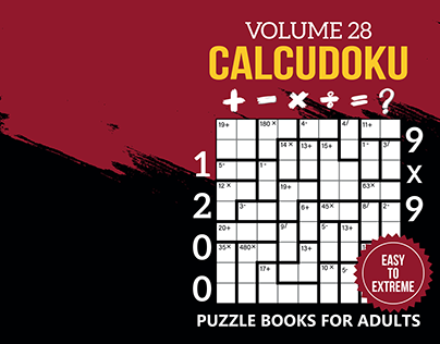Calcudoku Puzzle Books For Adults Volume 28