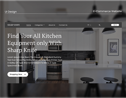 SHARP KNIFE website for kitchen equipment