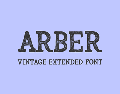Arber Vintege Extended Font - Typeface