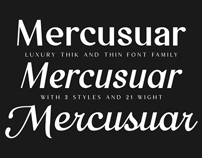Mercusuar - Thick and Thin Font Family