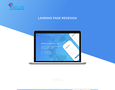 Atlass Creative Consultancy, Landing Page Redesign