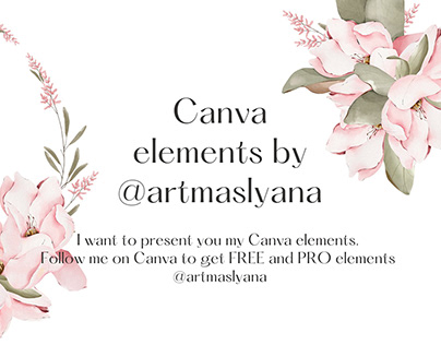 Canva elements, watercolor by artmaslyana on Canva