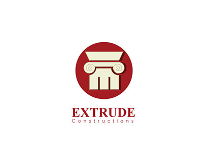 EXTRUDE | construction company Logo Design