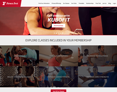 Fitness First Gym Website