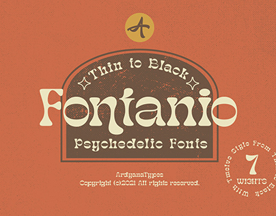 Fontanio - Psychedelic Fonts