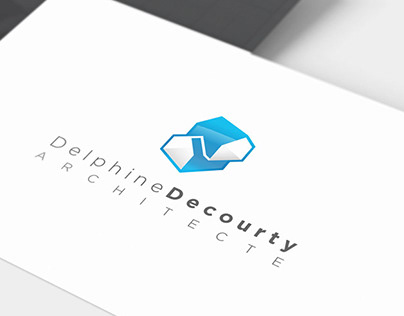 Logo et carte de viste, Delphine Decourthy architecte