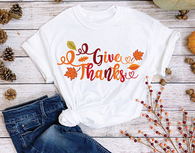 Give Thanks Autumn T-shirt
