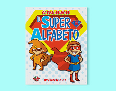 Coloring book for children - Super Alphabet