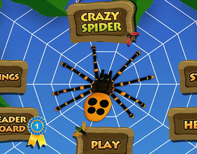 Crazy spider game design(Android)