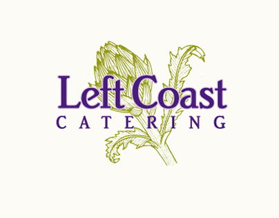 Left Coast Catering Identity