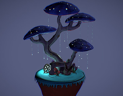 Mushroom Floating Land