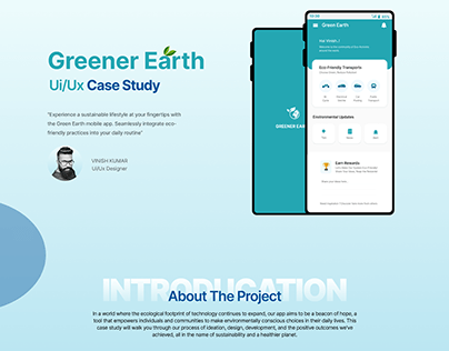 Eco Friendly living mobile app / UI design