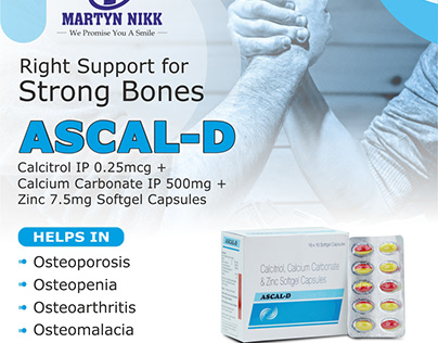 Best Calcium For Weak Bones - Ascal D Softgel Capsules