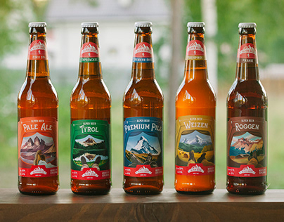 Alpen Beer. Krasnodar. Beer Label Design.