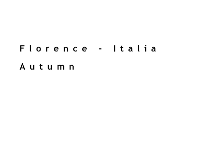 Florence, Italia - Autumn 2021