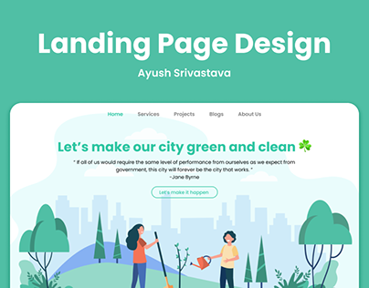 Landing Page Design I Daily UI Challenge