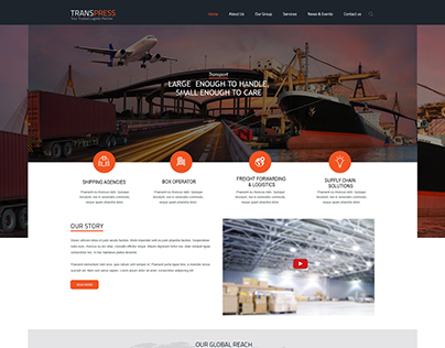 Logistic Website Mock Up