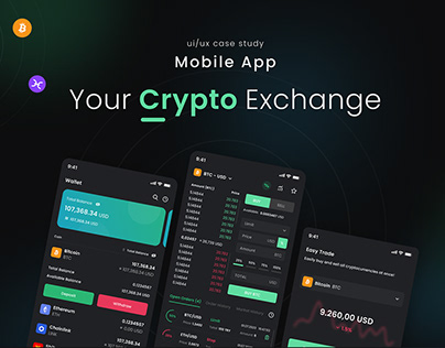 Project thumbnail - Your Crypto Exchange | Mobile App UI Design