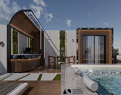 Roof Area with Pool Design
