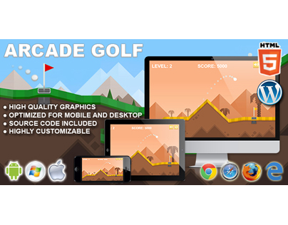 HTML5 Game: Arcade Golf