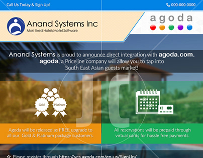 Anand System Inc integration with Agoda - Facebook Post