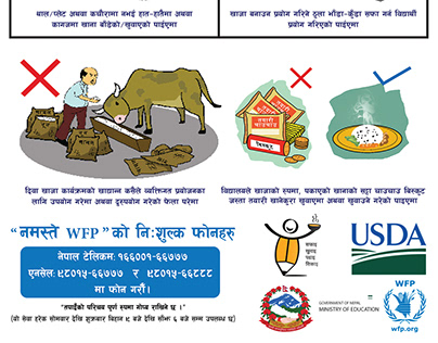 Meal Plan Poster for World Food Programme